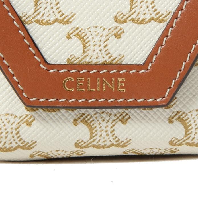 CELINE ミニ バーティカル カバ トリオンフ キャンバス エアポッズケース