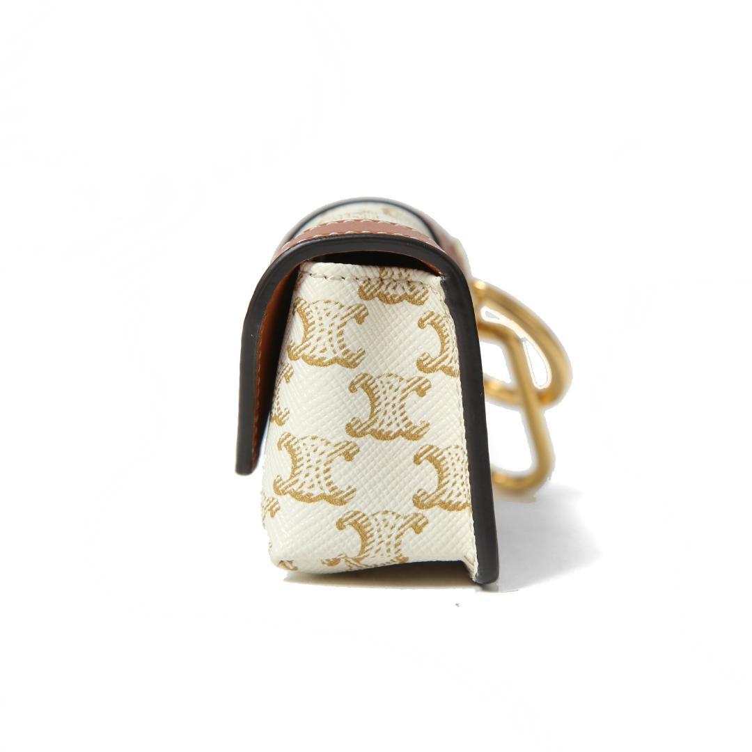 CELINE ミニ バーティカル カバ トリオンフ キャンバス エアポッズケース