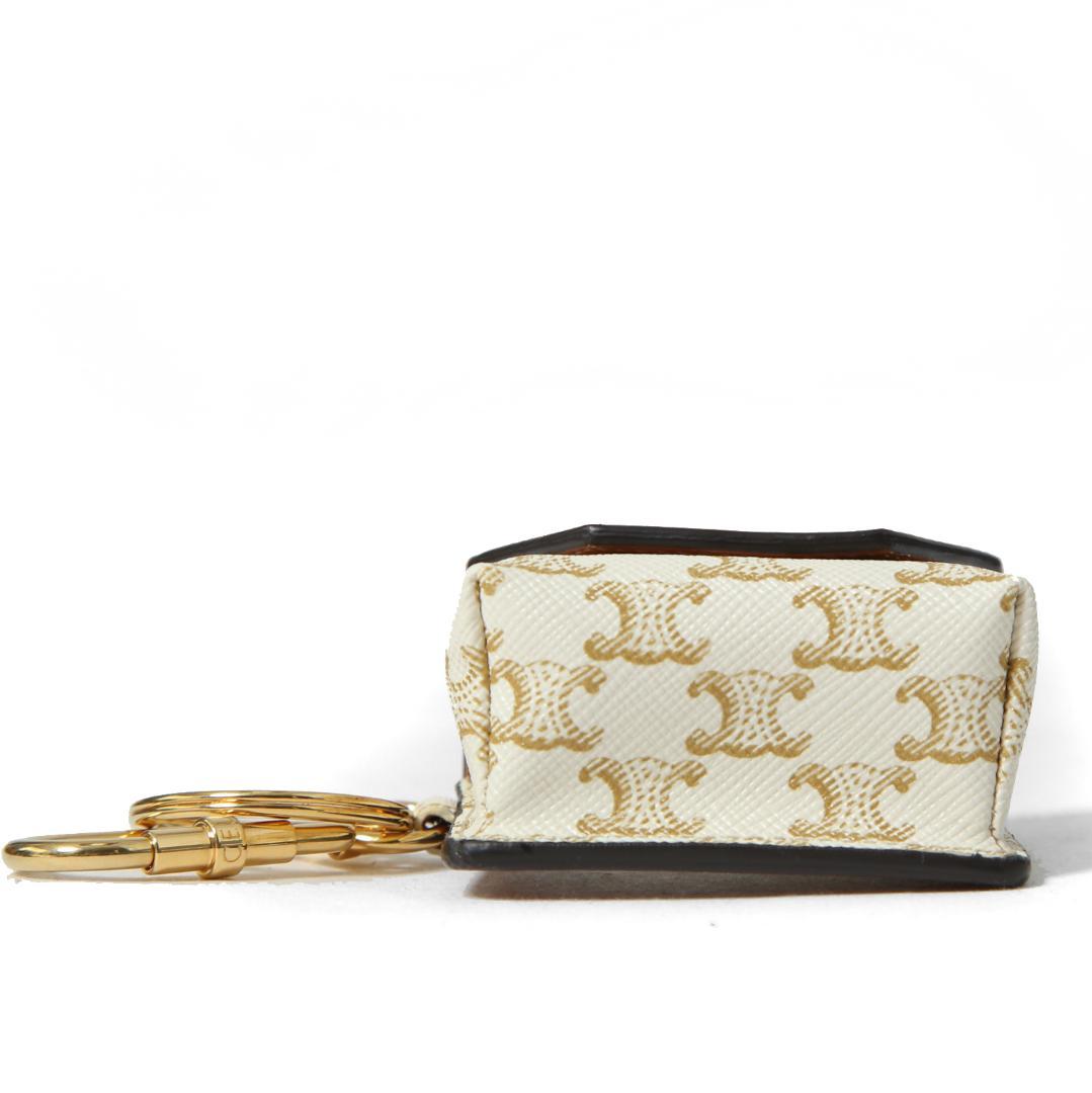 CELINE ミニ バーティカル カバ トリオンフ キャンバス エアポッズケース