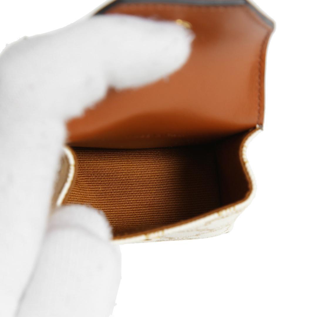 CELINE ミニ バーティカル カバ トリオンフ キャンバス エアポッズケース