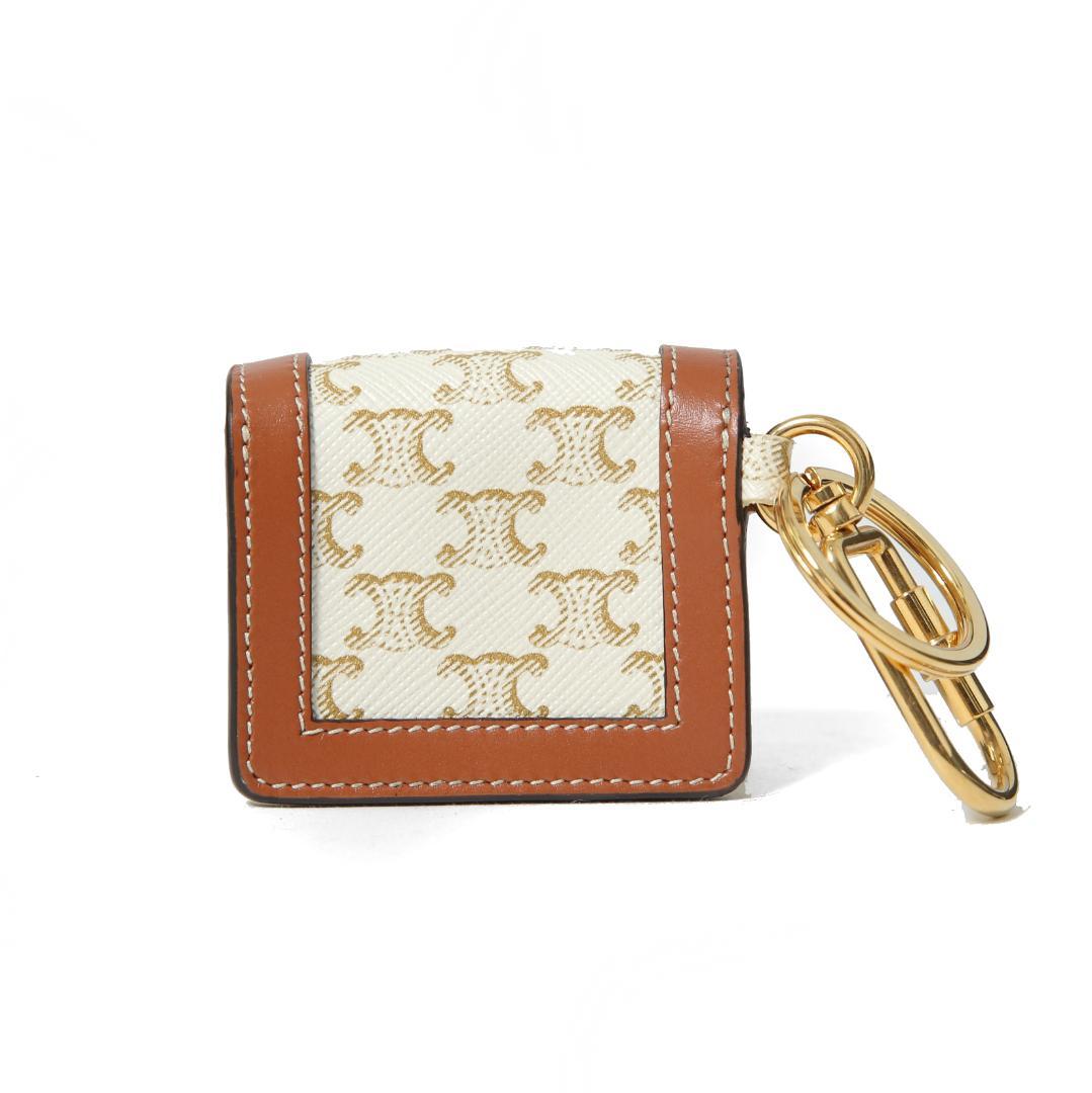 CELINE ミニ バーティカル カバ トリオンフ キャンバス エアポッズケース