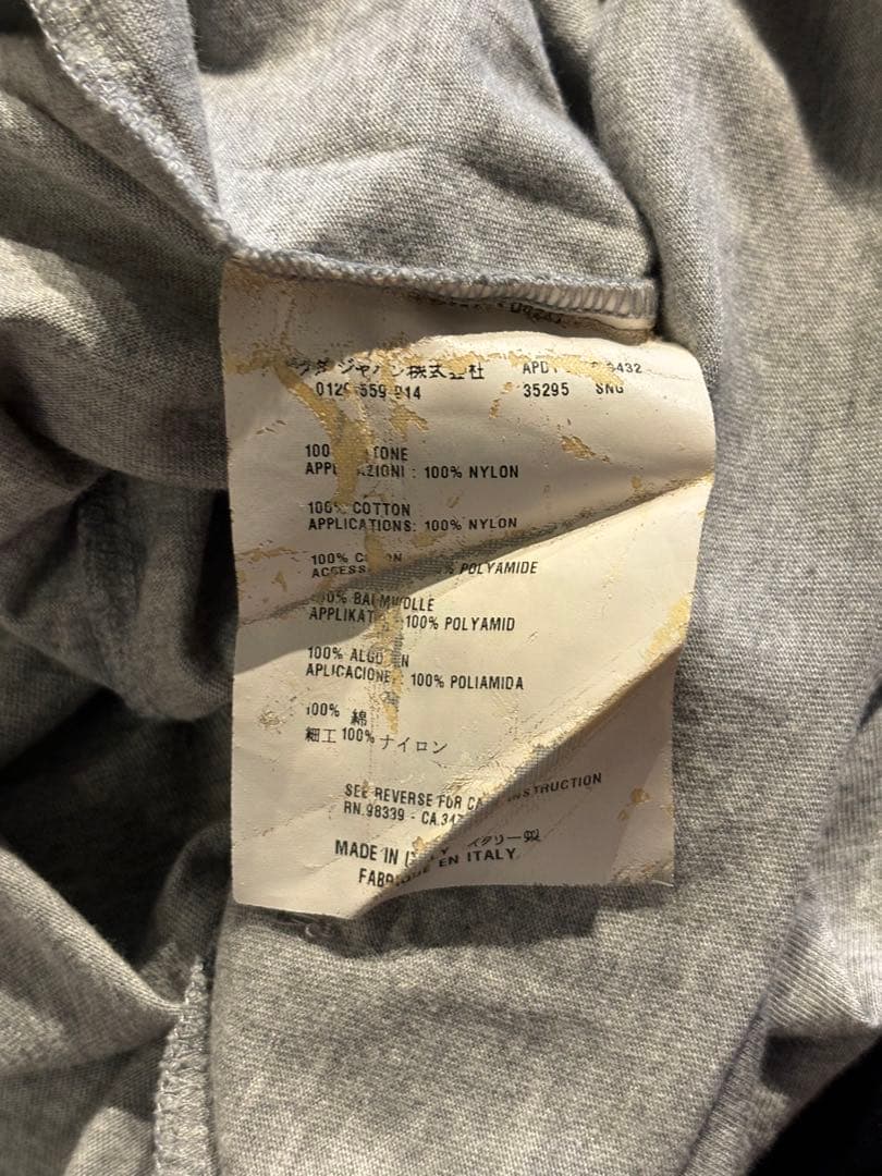 #プラダ#PRADA#レディース#半袖ポロシャツ#グレー#Sサイズ#三角マーク