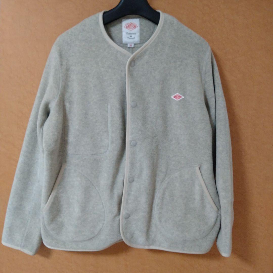 DANTON フリースノーカラージャケット マーブル 38