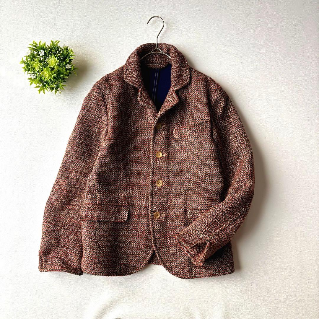 45R 色とりどりのミックスツイードジャケット　テーラードジャケット　サイズ1