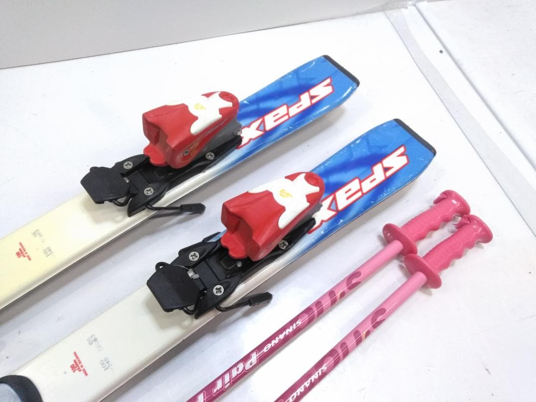 キッズジュニアスキー4点セット カザマ 100cm ブーツ 22cm ◇