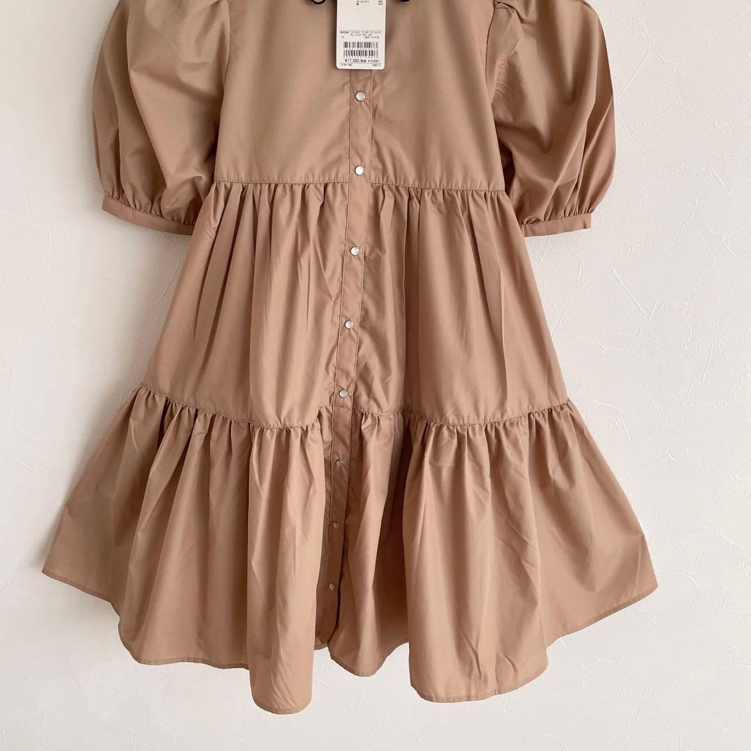 新品　アナスイミニ　衿スカラティアードワンピース　140