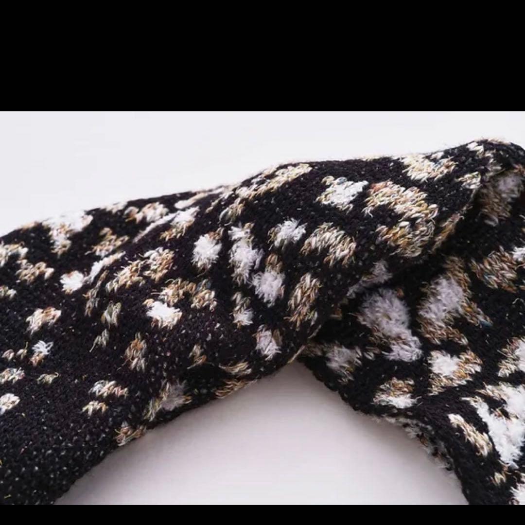 tunica 雷鳥 ニット マフラー Raicho Jacquard Scarf