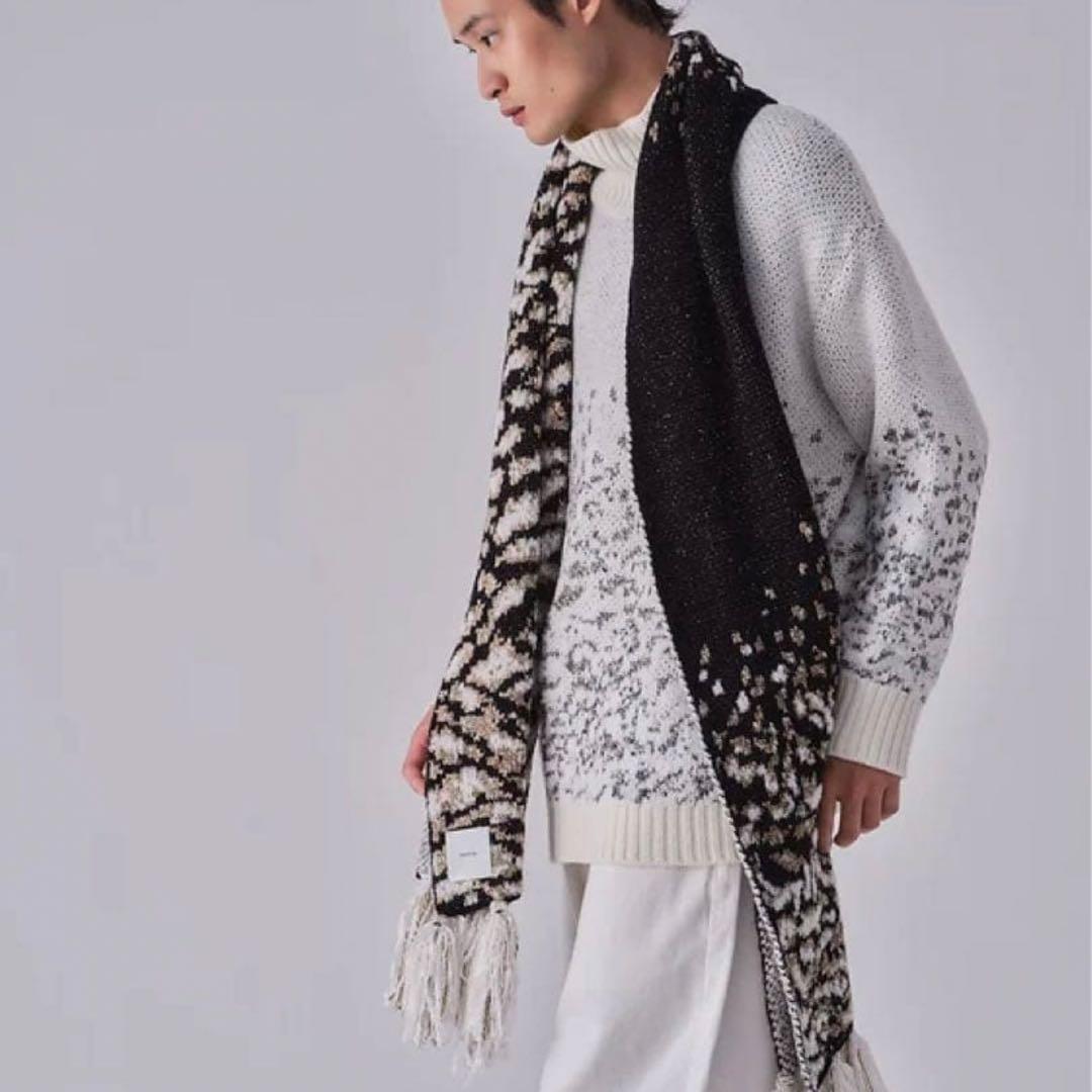 tunica 雷鳥 ニット マフラー Raicho Jacquard Scarf