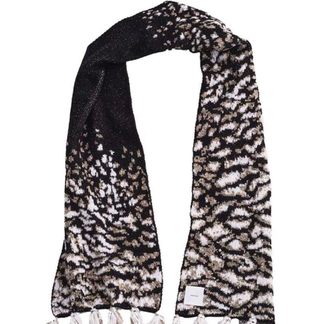 tunica 雷鳥 ニット マフラー Raicho Jacquard Scarf