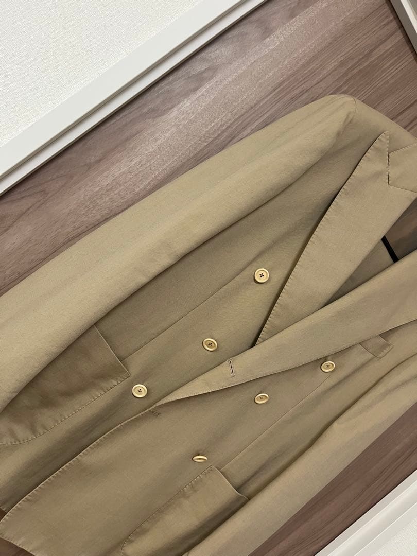 デペトリロ ダブルスーツ ウール×コットン ベージュ系 春夏