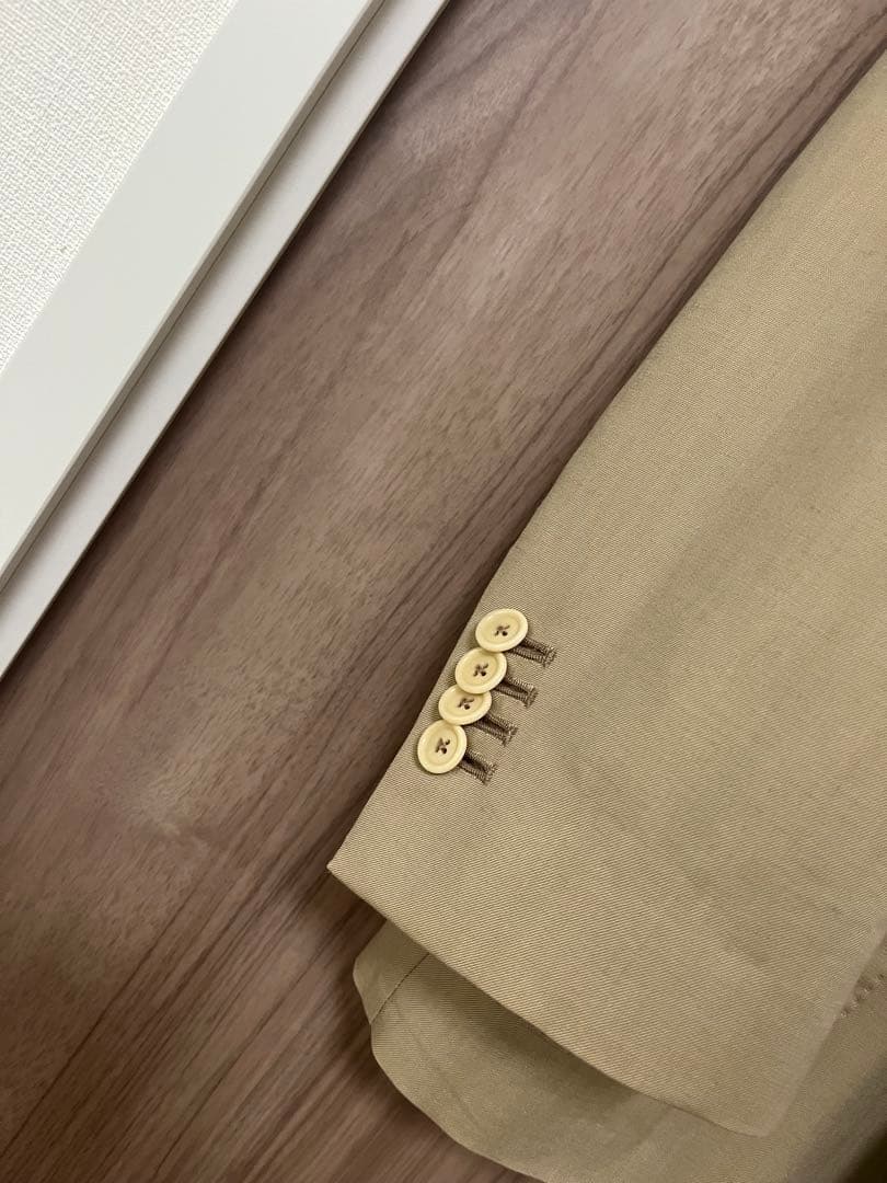 デペトリロ ダブルスーツ ウール×コットン ベージュ系 春夏