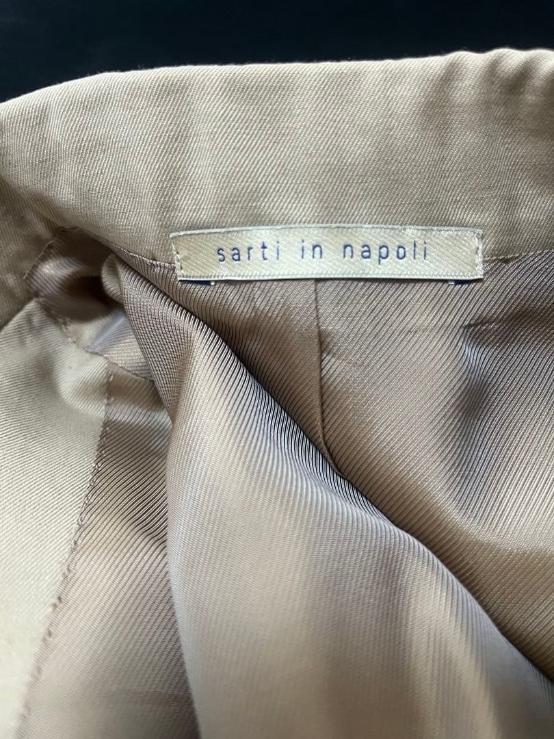 デペトリロ ダブルスーツ ウール×コットン ベージュ系 春夏