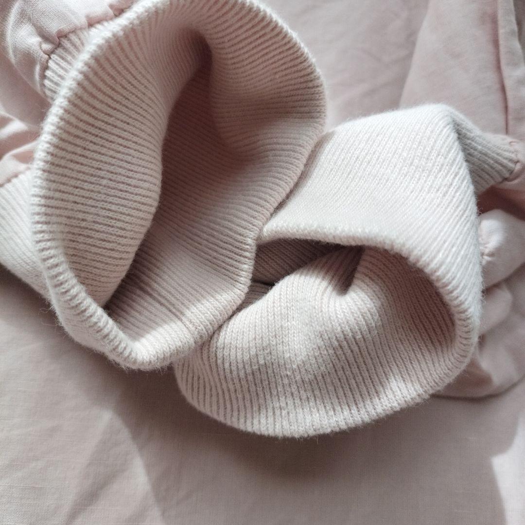 中川政七商店 綿麻 ハイネック ワンピース 灰桜 Aライン 長袖