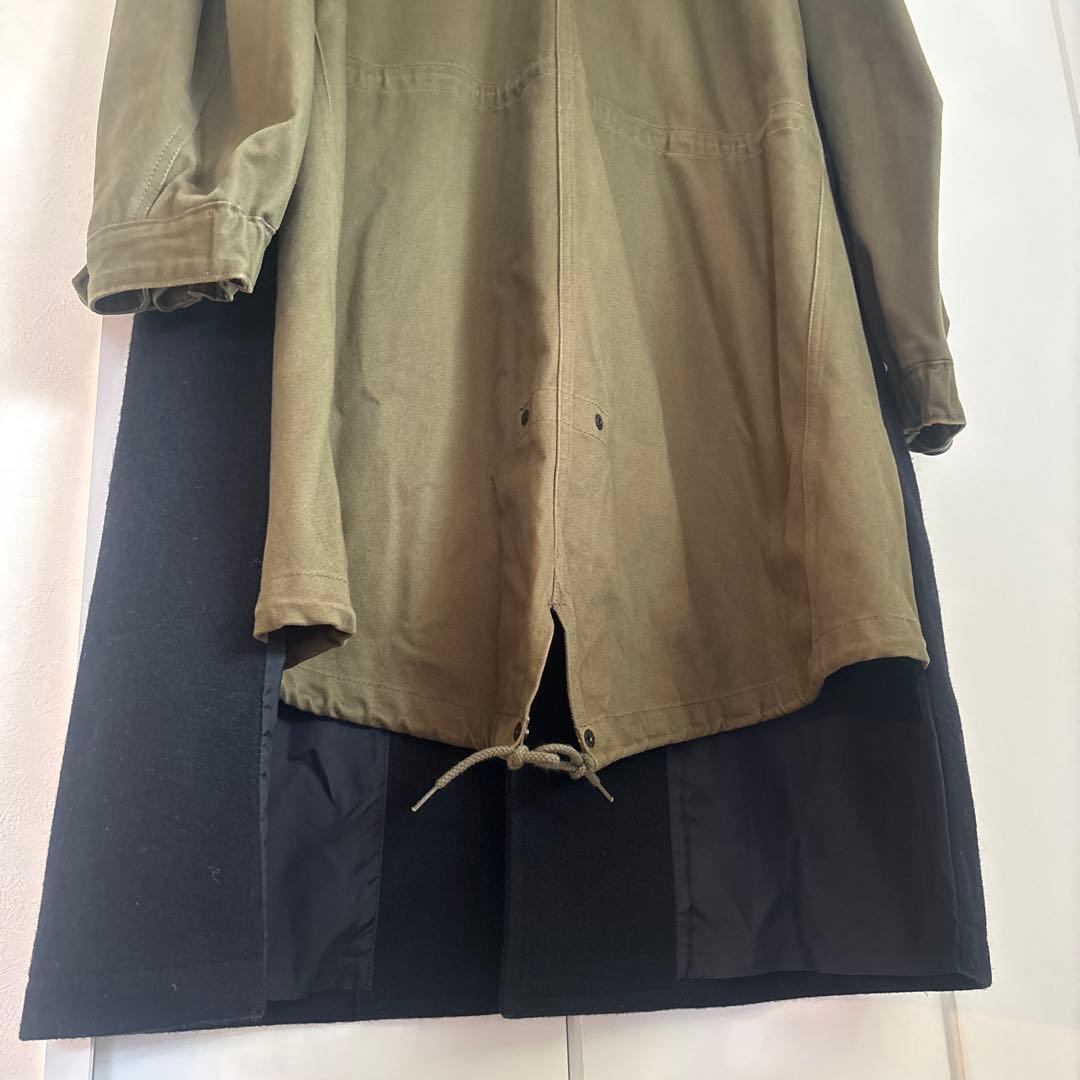 JUNYAWATANABE 2018AW丸襟ドッキングロングコート