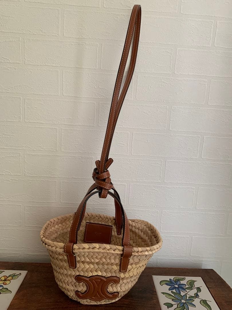 CELINE ミニ トリオンフ パニエ タン　バッグ　オンライン販売無し　レア