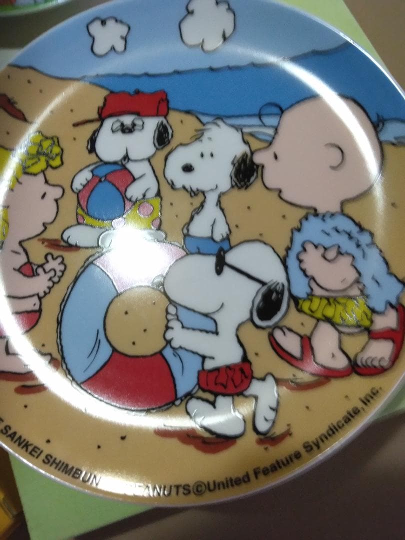 スヌーピー 陶器皿 4枚セット