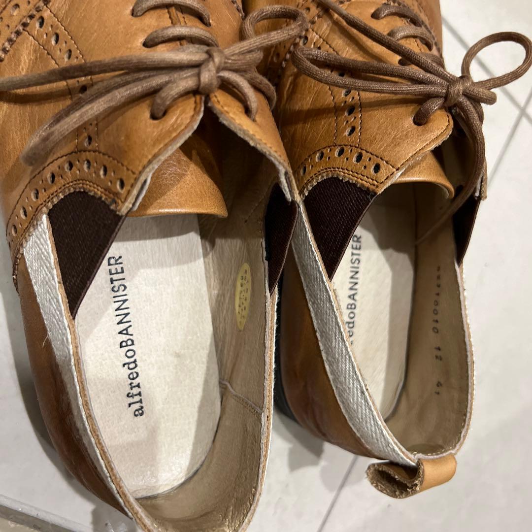 alfredoBANNISTERブラウン レザー シューズ 日本製 サイズ41