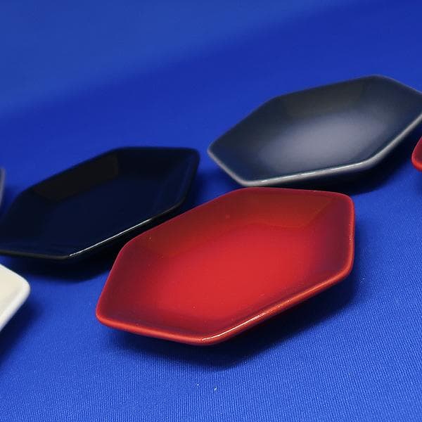 未使用 ルクルーゼ ミニヘキサゴン プレート 小皿　2セット (計 8枚 )