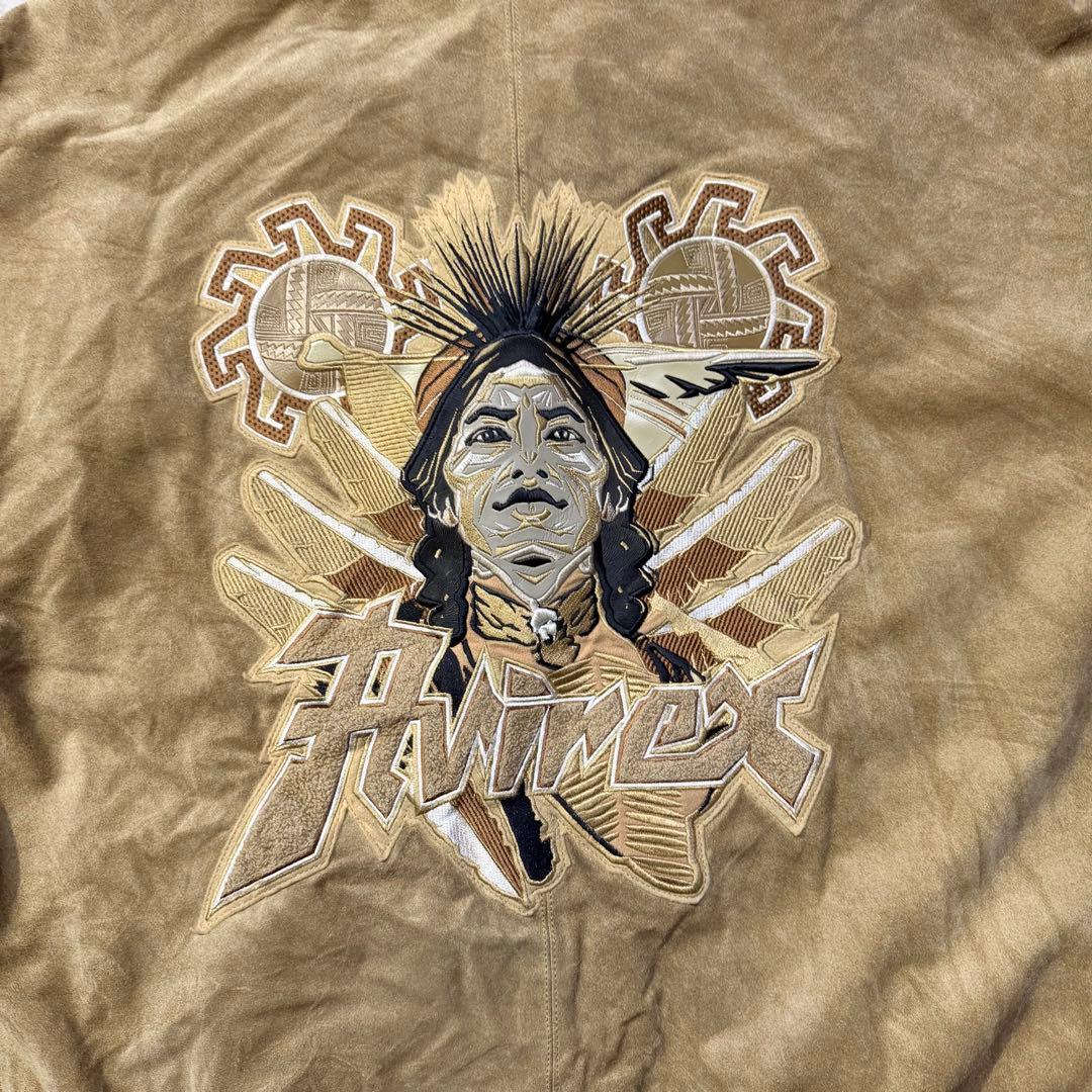 AVIREX Sun Dance レザースタジャン 本革 大きいサイズ 4XL