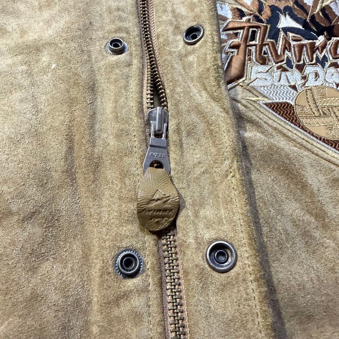 AVIREX Sun Dance レザースタジャン 本革 大きいサイズ 4XL