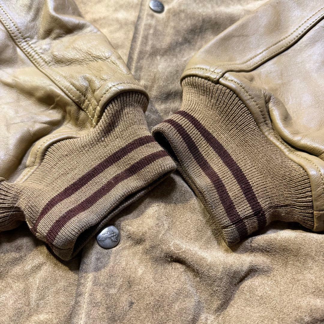 AVIREX Sun Dance レザースタジャン 本革 大きいサイズ 4XL