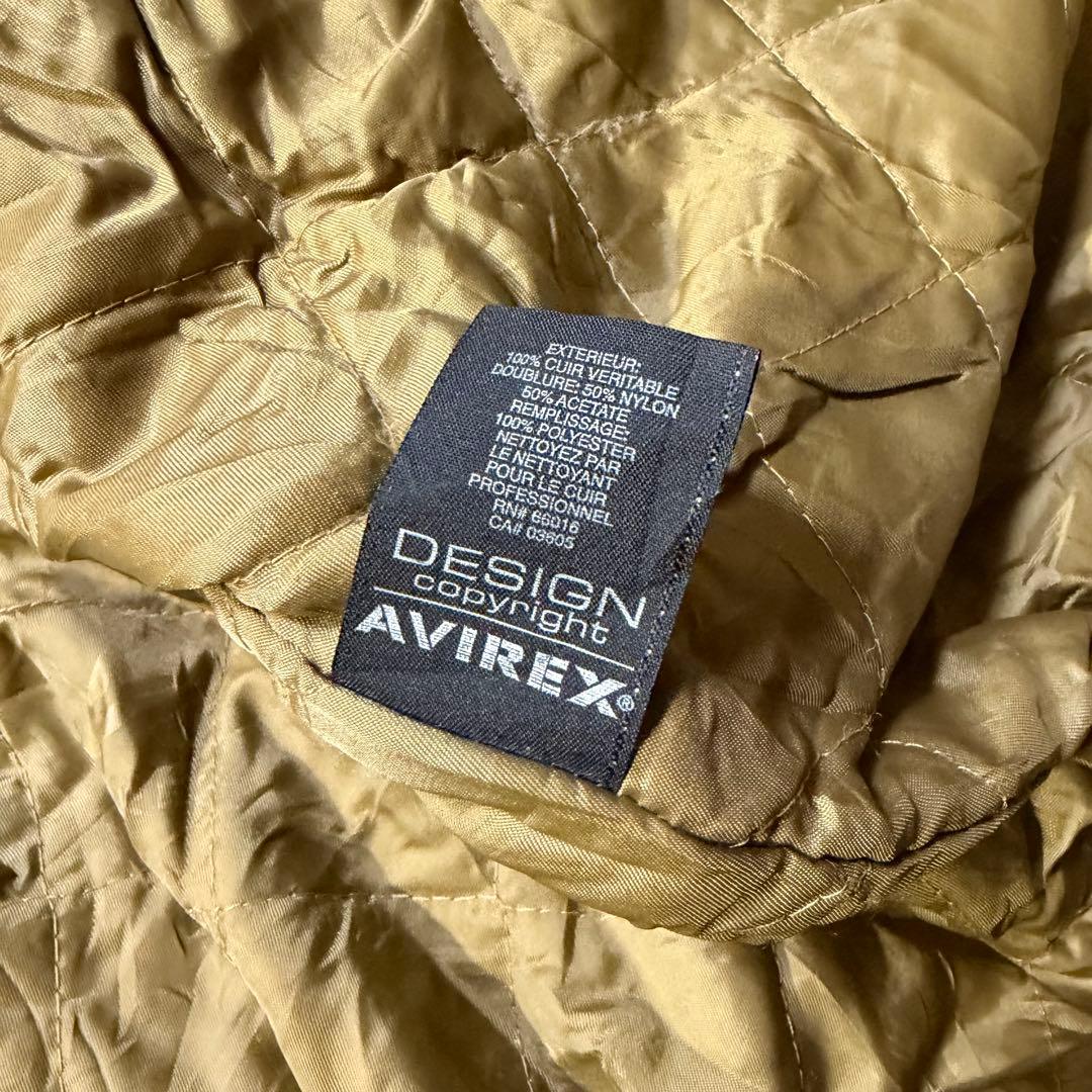 AVIREX Sun Dance レザースタジャン 本革 大きいサイズ 4XL