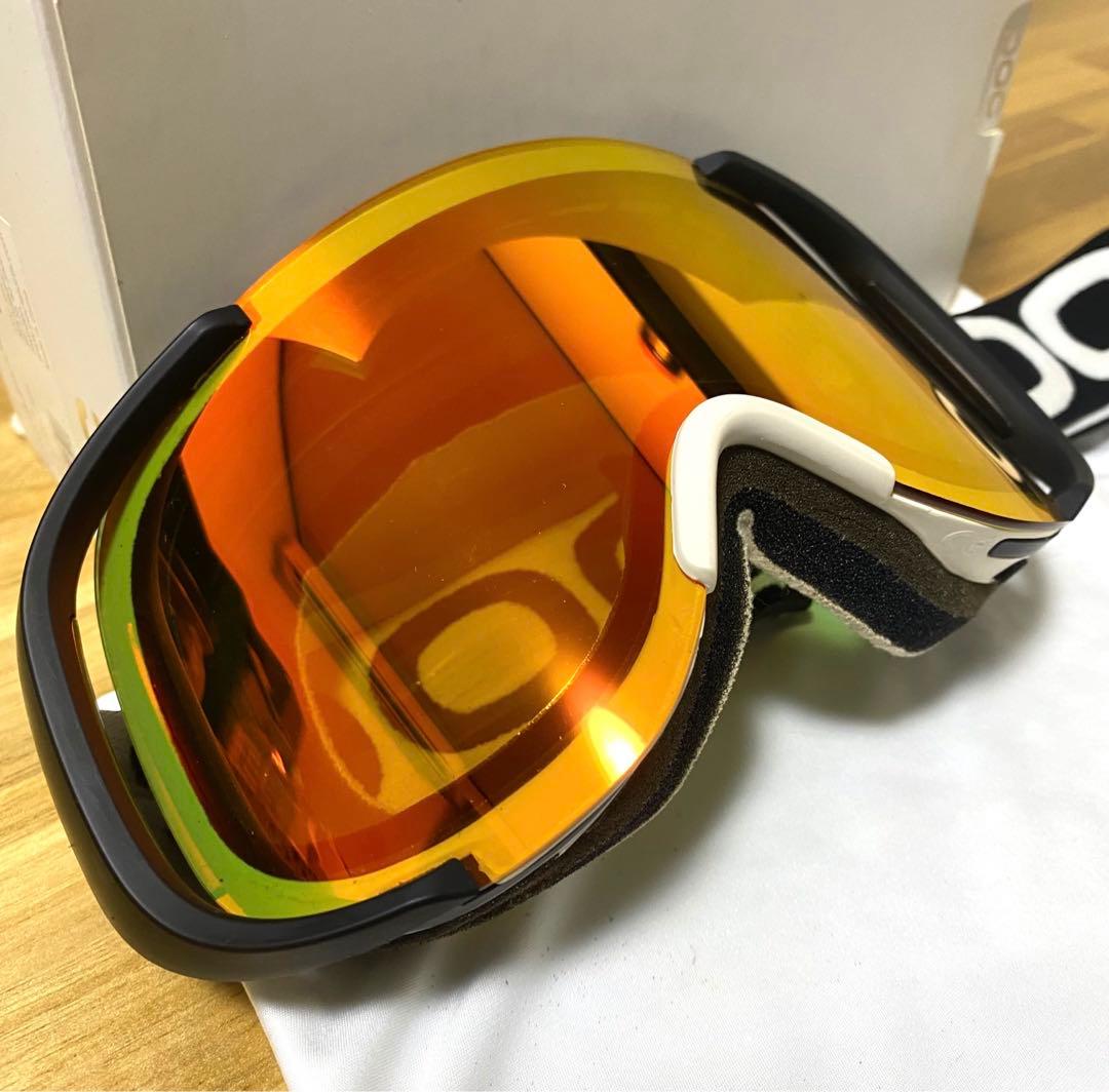POC ポックゴーグルCORNEA コーニャ ブラックフレーム オレンジミラー