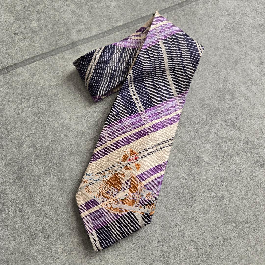 希少 ヴィヴィアンウエストウッド ネクタイ チェック オーブ