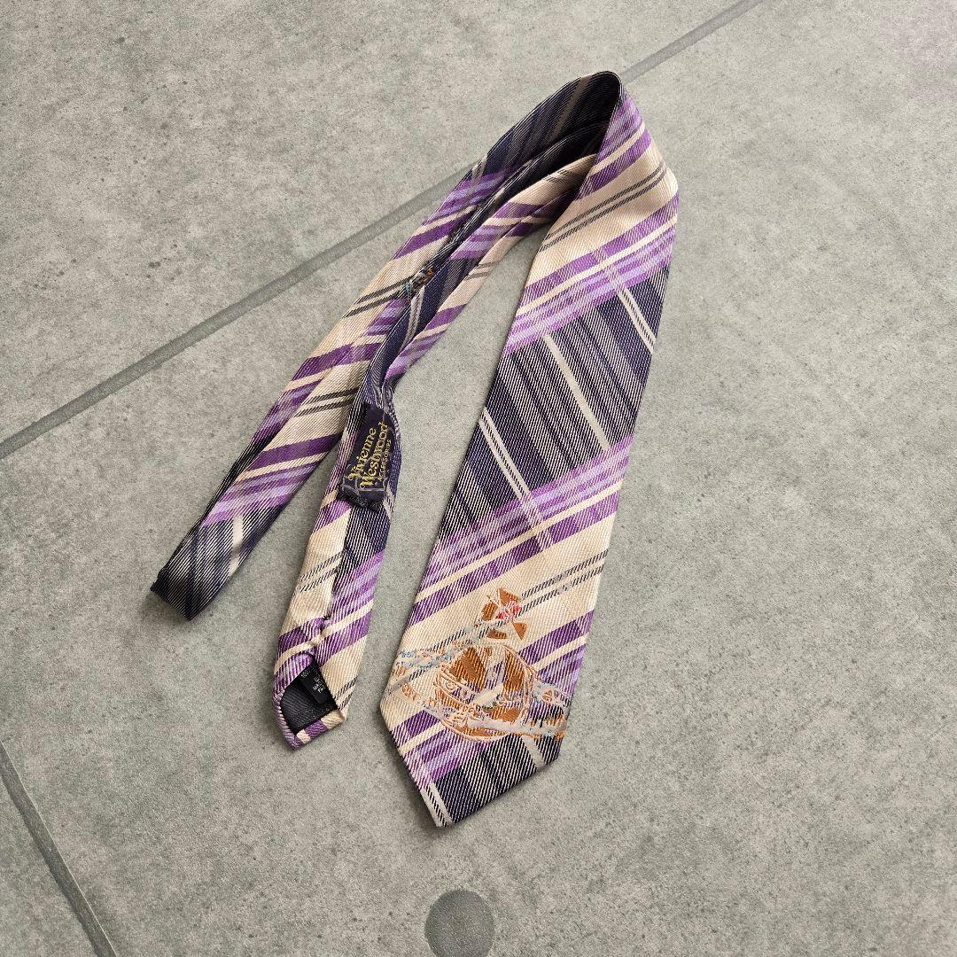 希少 ヴィヴィアンウエストウッド ネクタイ チェック オーブ