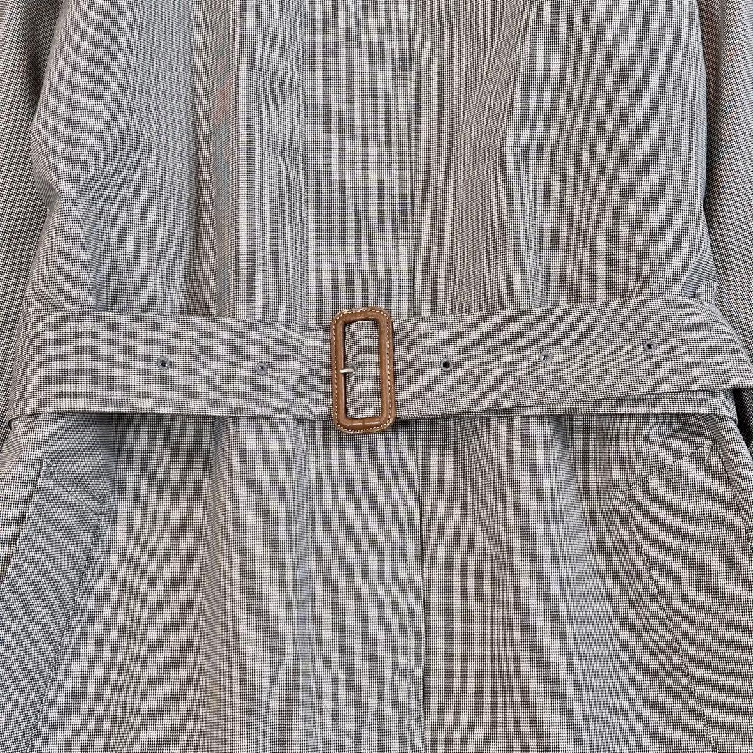 マーガレットハウエル ウールライナー付 ステンカラー トレンチコート ベルト L