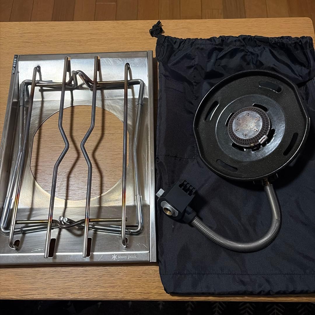 スノーピーク　フラットバーナー　ケース付き