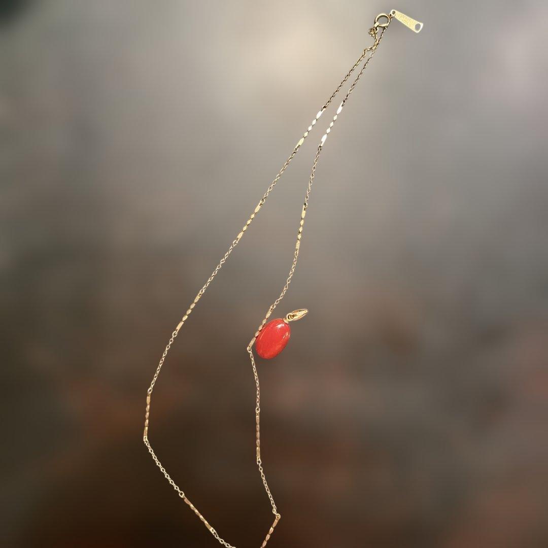 k18ペンダント ネックレスとk18コラールペンダントトップ