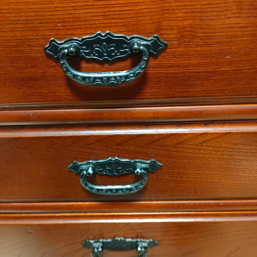 民芸家具 10段チェスト 木製 多段 引き出し 箪笥 収納 和モダン 昭和レトロ