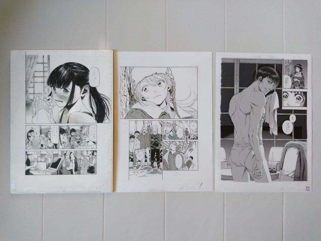 ハルタ　定期購読特典　玉稿　複製原画セット、原画解説小冊子