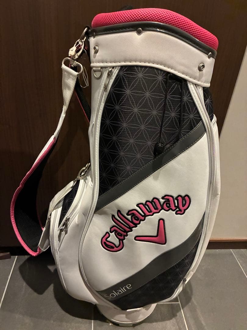 Callaway Solaire ホワイト／ピンク　キャディバッグレディース