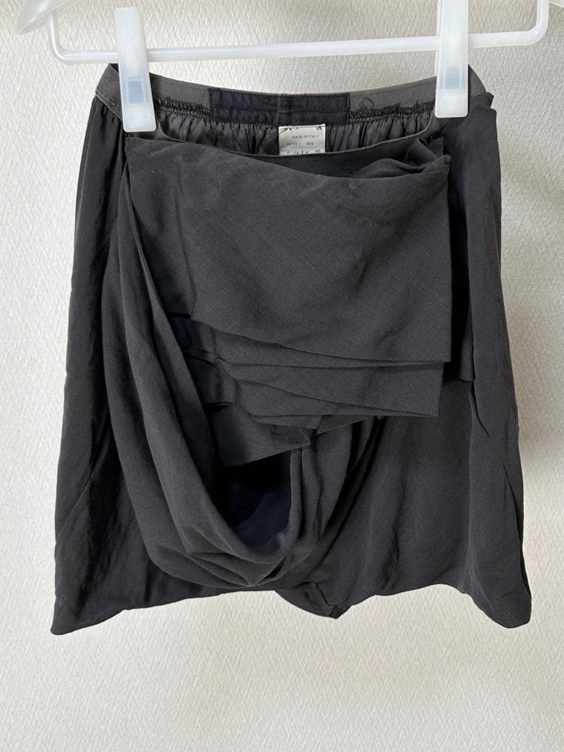 リックオウエンス 変形ウエストパーツ付き ショートパンツ