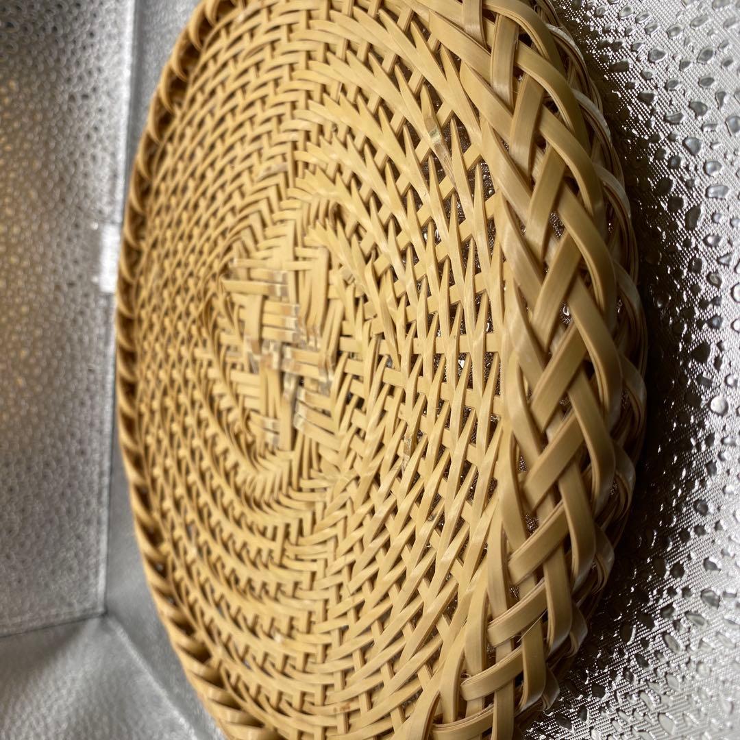 【ハンドメイド】１０枚組　国産竹使用・職人手作り 竹ざる（油抜き竹使用)