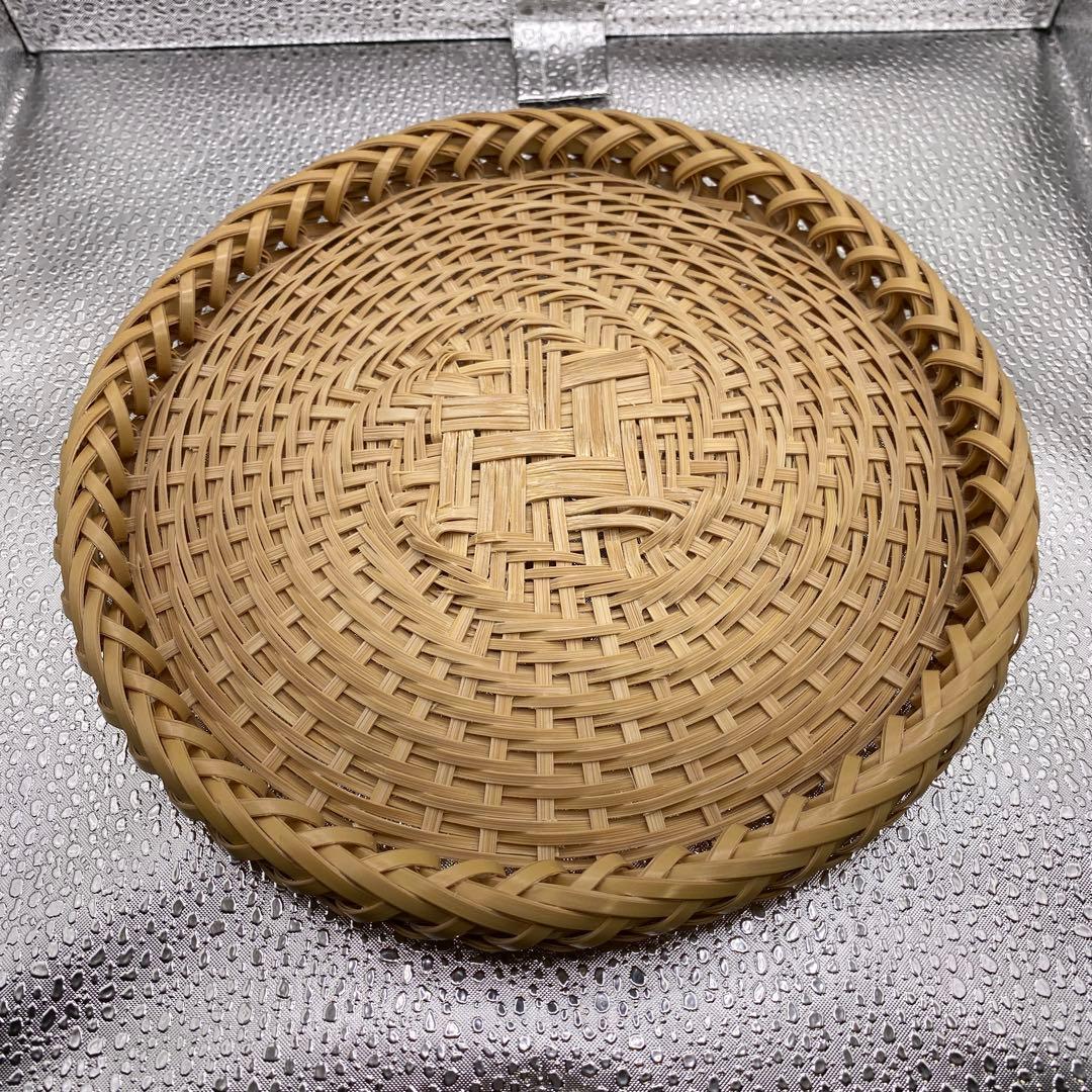 【ハンドメイド】１０枚組　国産竹使用・職人手作り 竹ざる（油抜き竹使用)