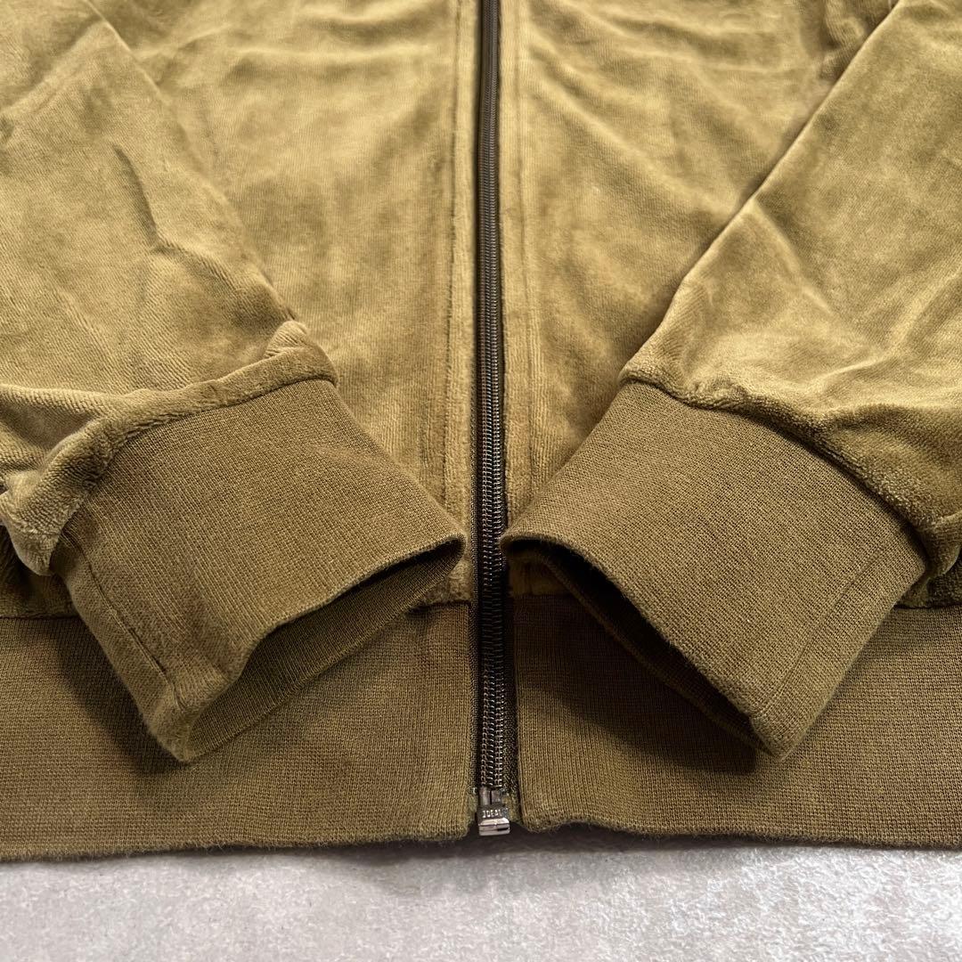 【極美品】00s adidasベロアジャージ トラックトップ カーキ XO