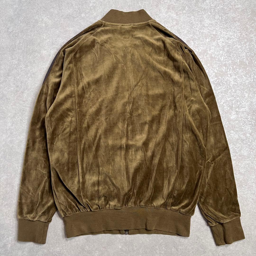 【極美品】00s adidasベロアジャージ トラックトップ カーキ XO