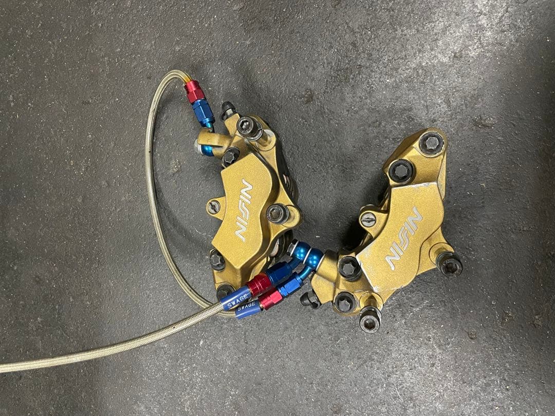 ZRX400 後期　ニッシン　nissin4potキャリパー