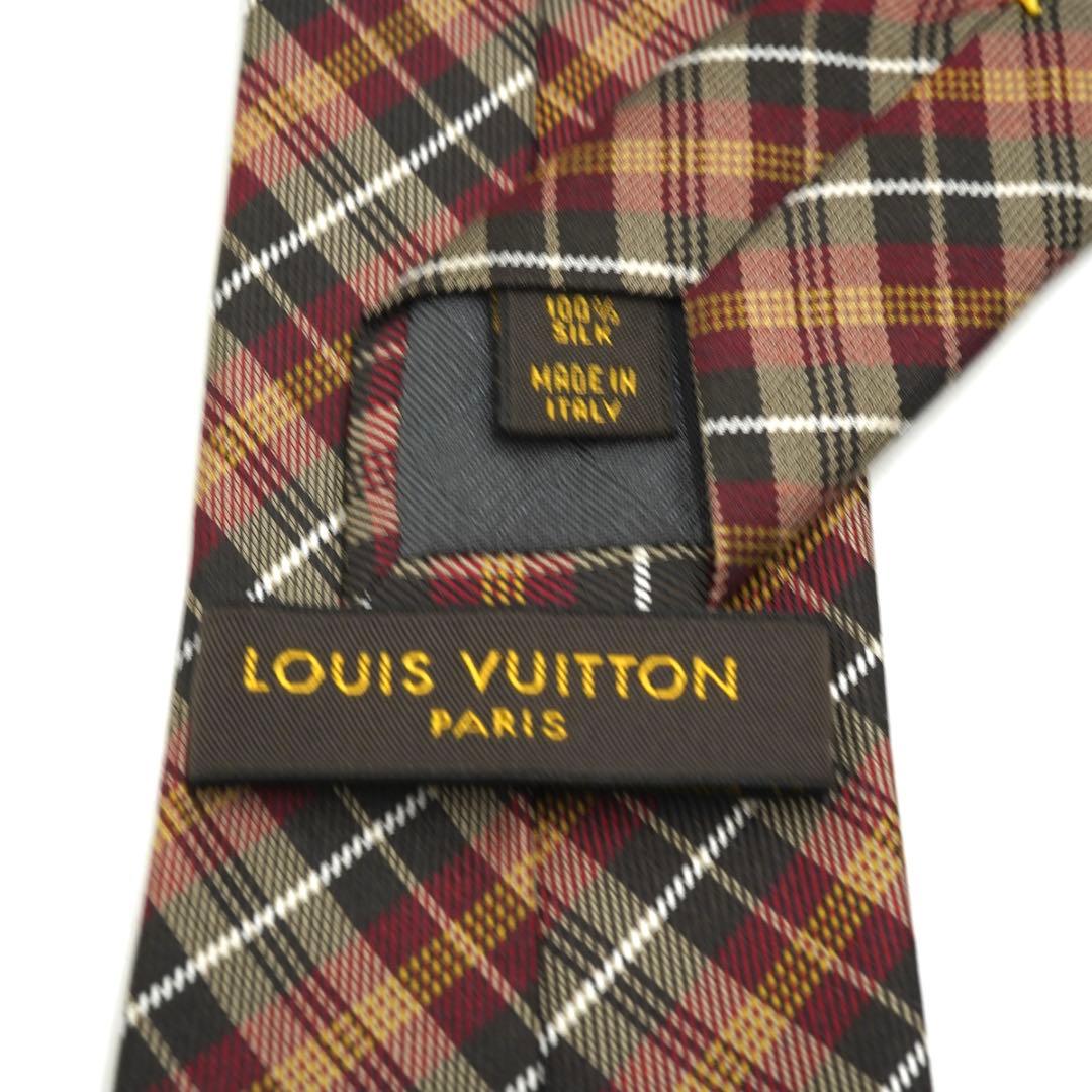 ✨新品未使用✨　LOUIS VUITTON ネクタイ　チェック　クリスマスカラー