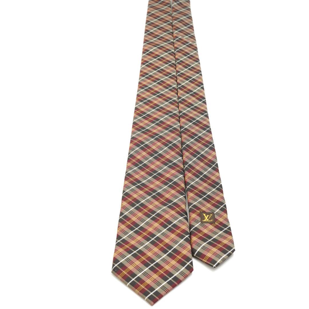 ✨新品未使用✨　LOUIS VUITTON ネクタイ　チェック　クリスマスカラー