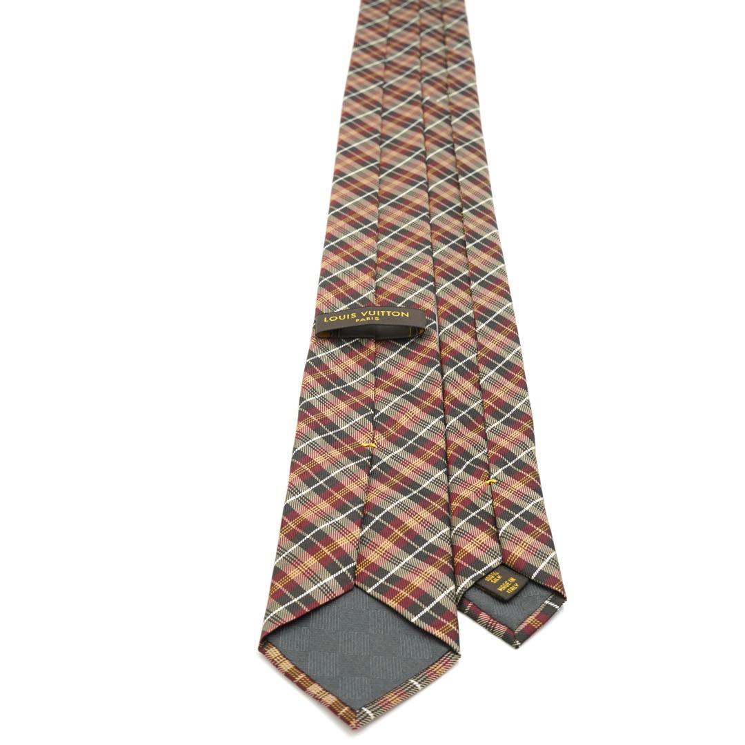 ✨新品未使用✨　LOUIS VUITTON ネクタイ　チェック　クリスマスカラー