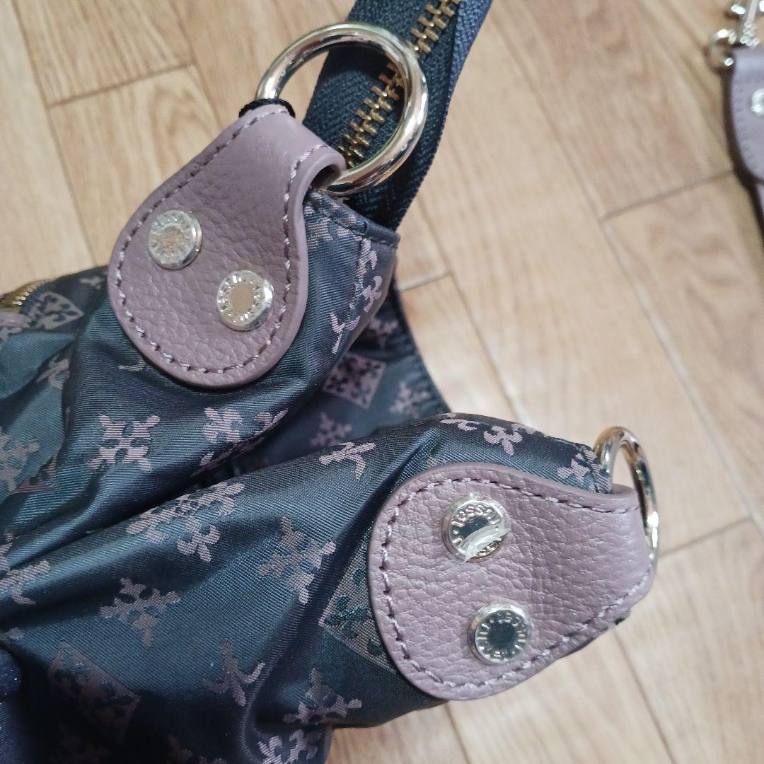 ラシット♥美品♥ショルダーバッグ♥2Way♥グレーピンク♥