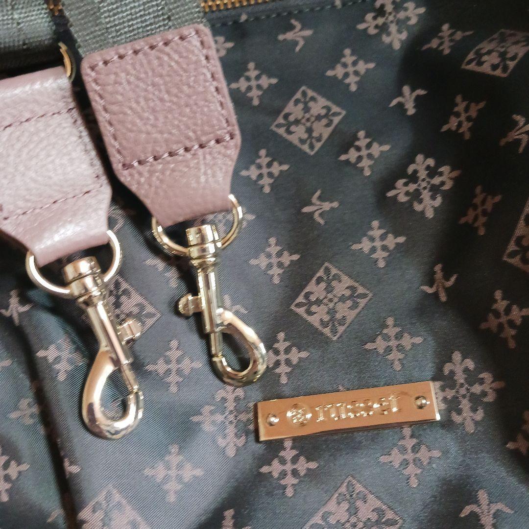 ラシット♥美品♥ショルダーバッグ♥2Way♥グレーピンク♥