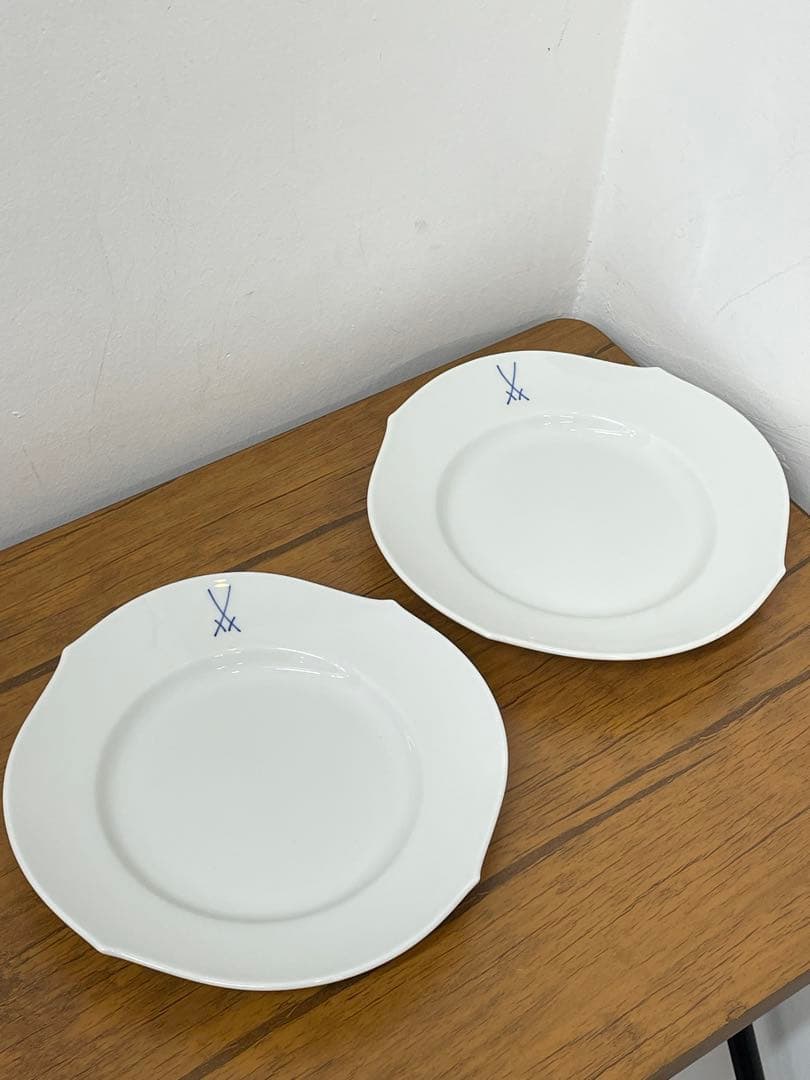 さくら様 マイセン　Meissen 2枚 剣マークお皿 双剣プレート