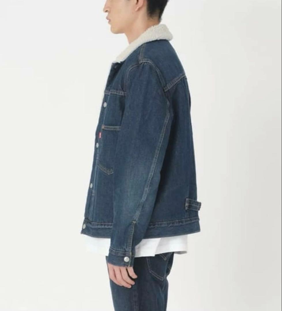 極美品XL Levi’s TYPEⅠ シェルパトラッカー デニムジャケット