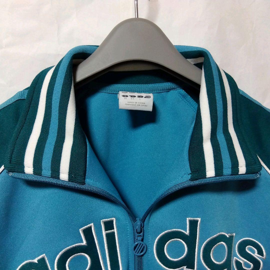 00s adidas 刺繍 トラックジャケット デカロゴ リンガー あのちゃん