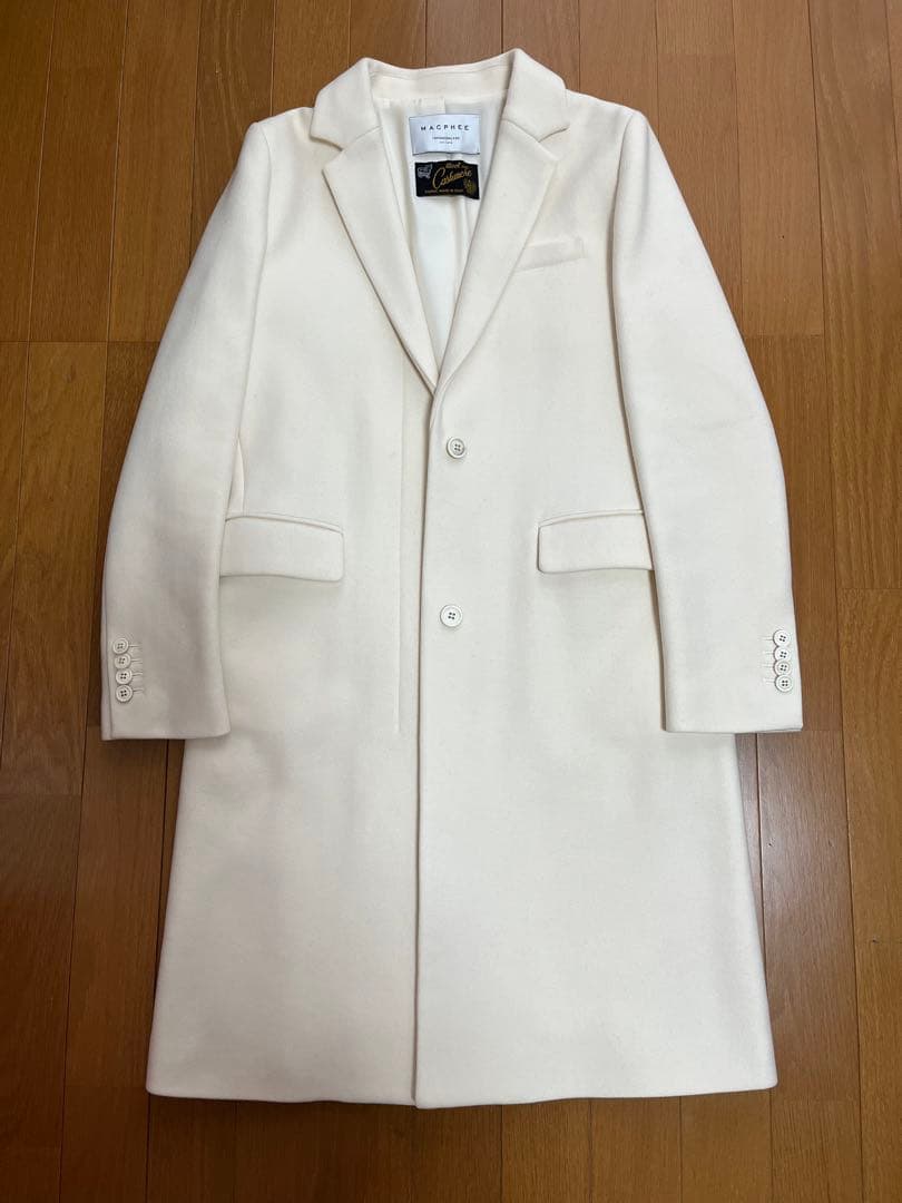 【美品】MACPHEE トゥモローランド ロングコート ホワイト